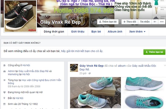 Bí quyết kinh doanh giày dép online hiệu quả trên Facebook