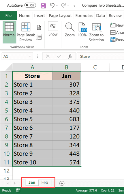 Cách so sánh hai bảng tính Excel để tìm sự khác biệt