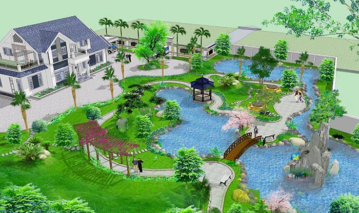 60+ Mẫu sân vườn đẹp, thiết kế sân vườn biệt thự đẳng cấp