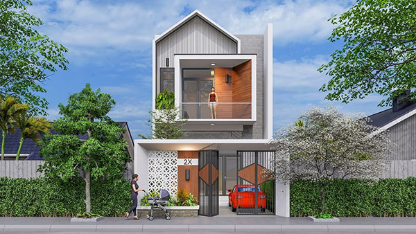 Gợi ý mẫu thiết kế nhà 2 tầng 6x15m khiến hàng xóm mê mẩn