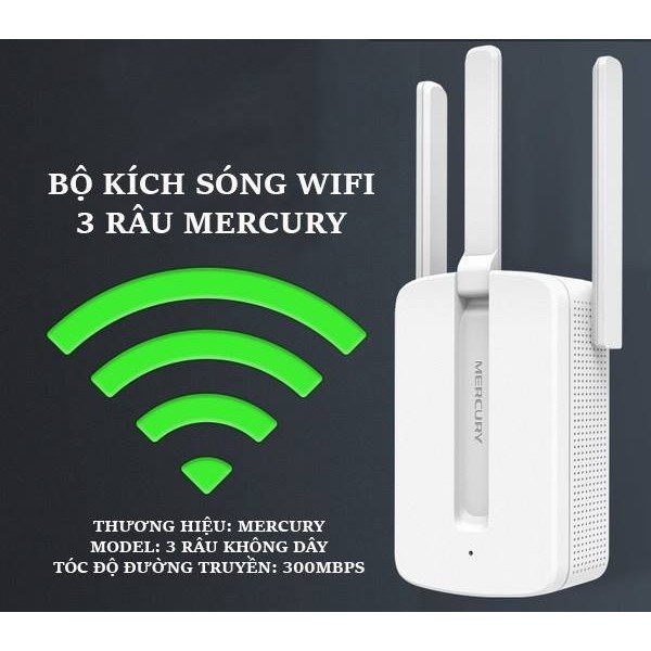 Cách Đổi Mật Khẩu Và Cách Sử Dụng Kích Sóng Wifi Mercury 3 Râu