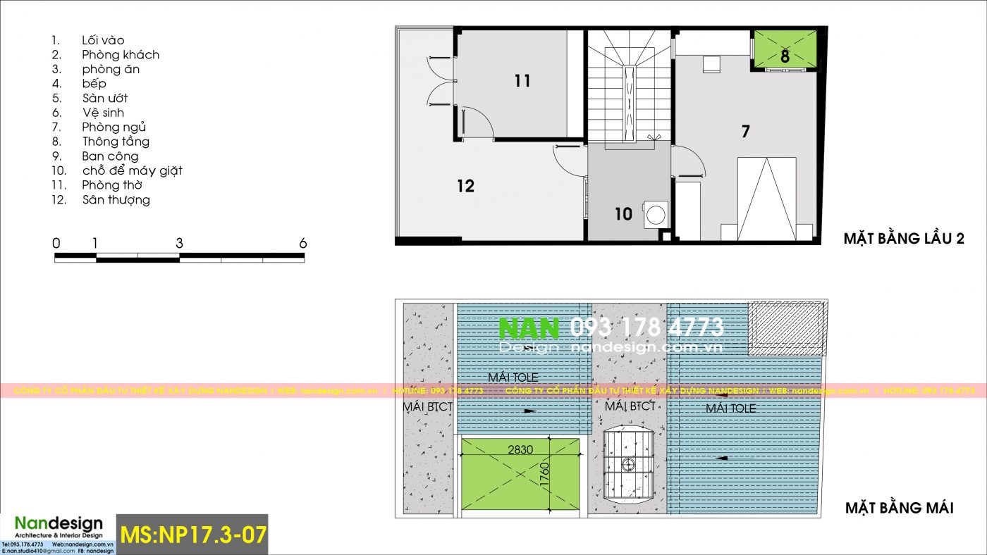 Thiết Kế Nhà 6x10m Đẹp 3 Tầng Hiện Đại | Nandesign
