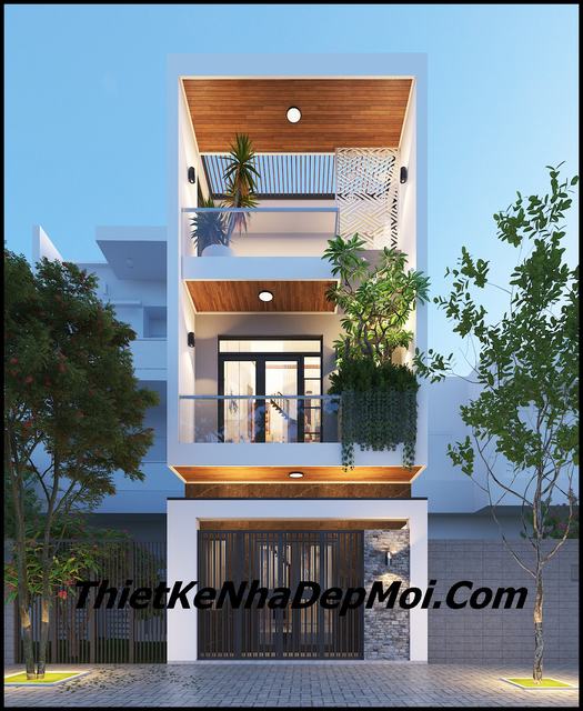 Những mẫu nhà 2 tầng 4x13 thiết kế lệch tầng hiện đại đẹp mà giá rẻ