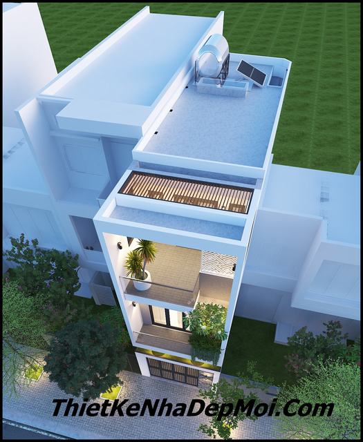 Những mẫu nhà 2 tầng 4x13 thiết kế lệch tầng hiện đại đẹp mà giá rẻ