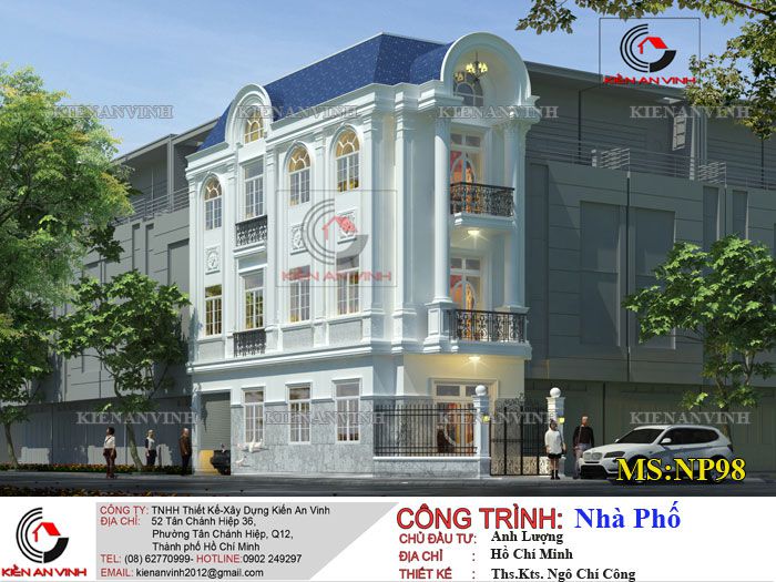 Top 30 mẫu thiết kế nhà ống tân cổ điển nhà phố | Kiến An Vinh