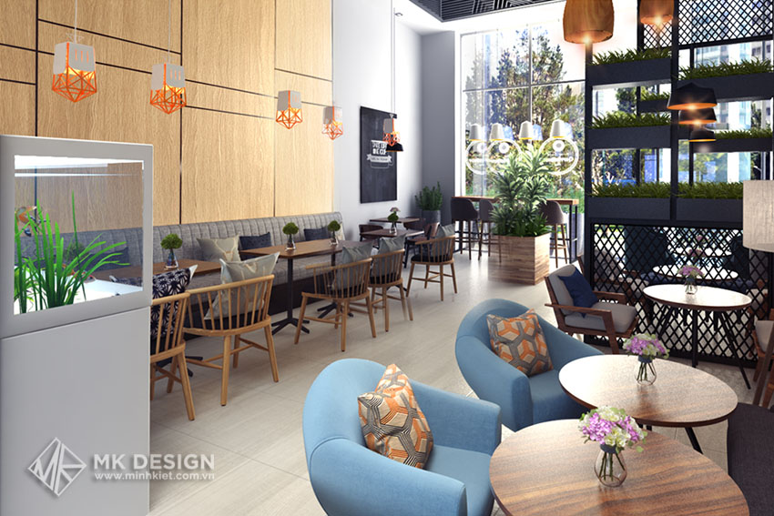 Thiết kế quán cafe nhà ống - Mẫu quán cafe đẹp cho không gian nhỏ hẹp