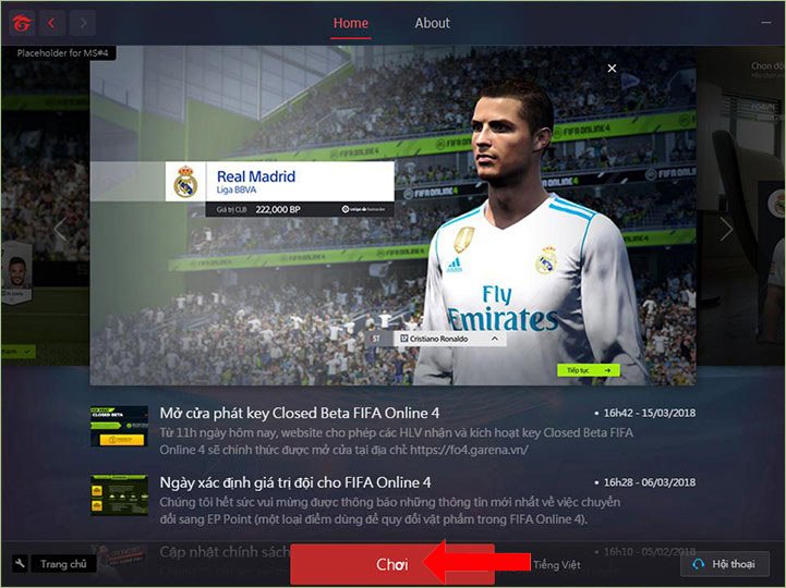 Cách tải và cài đặt FIFA Online 4