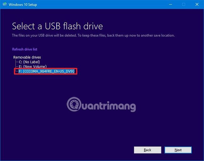 Hướng dẫn cách tạo USB cài đặt Windows 10