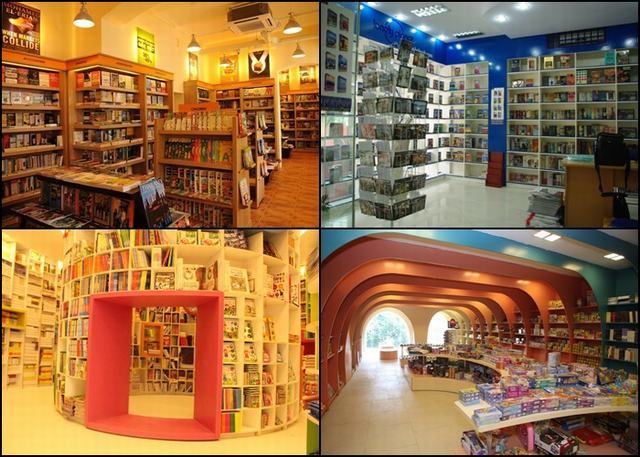 Mẫu thiết kế nhà sách đẹp, cửa hàng sách nhỏ hiện đại