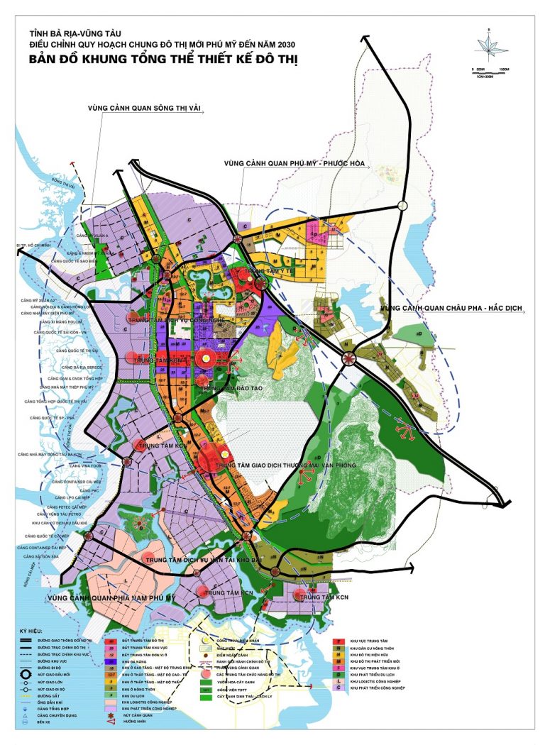 Bản đồ quy hoạch thị xã Phú Mỹ đến năm 2030