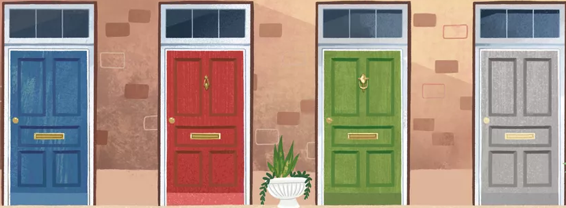 Màu sắc cửa chính hợp phong thủy giúp thu hút năng lượng tốt vào nhà.