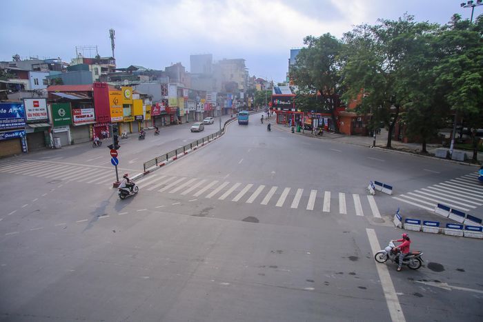 Sau khi được mở rộng, mặt đường tuyến phố Chùa Bộc trong nút giao rộng 23-30m.