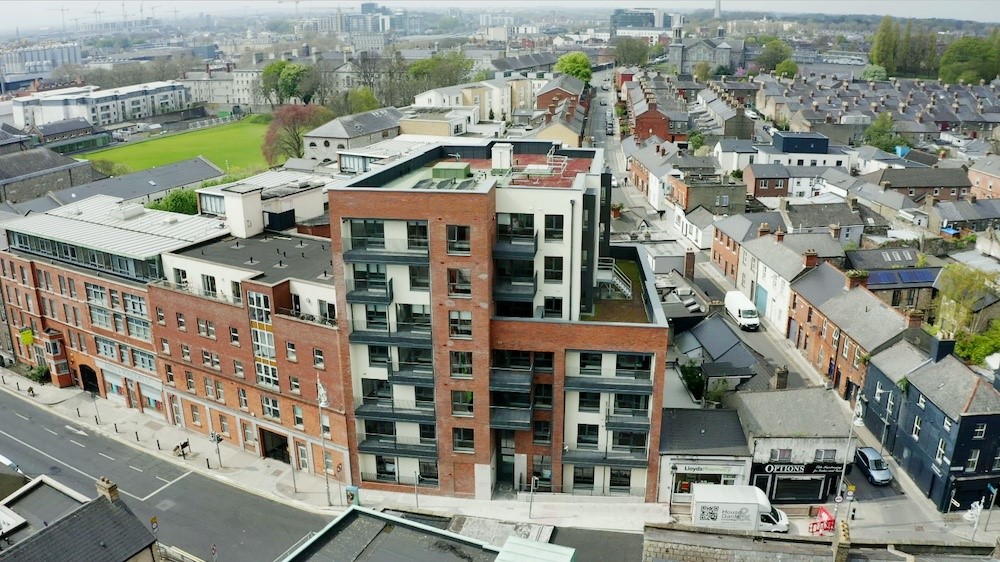 Dự án nhà ở xã hội mới nhất của Bartra là Colmcille House tại Stoneybatter, Dublin 7, hoàn công vào tháng 4 với tổng cộng 23 căn hộ, tọa lạc tại vị trí đắc địa ở Dublin. Ảnh: Bartra