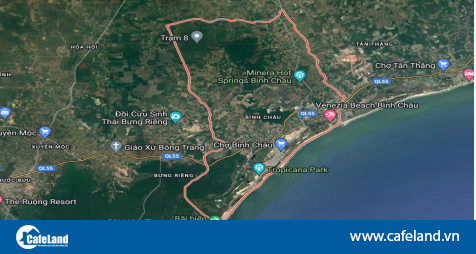 Bà Rịa - Vũng Tàu: Quy hoạch Bình Châu thành đô thị loại V với 6 khu vực