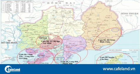 Dự thảo quy hoạch Bà Rịa - Vũng Tàu: Chi tiết 5 khu vực phát triển du lịch